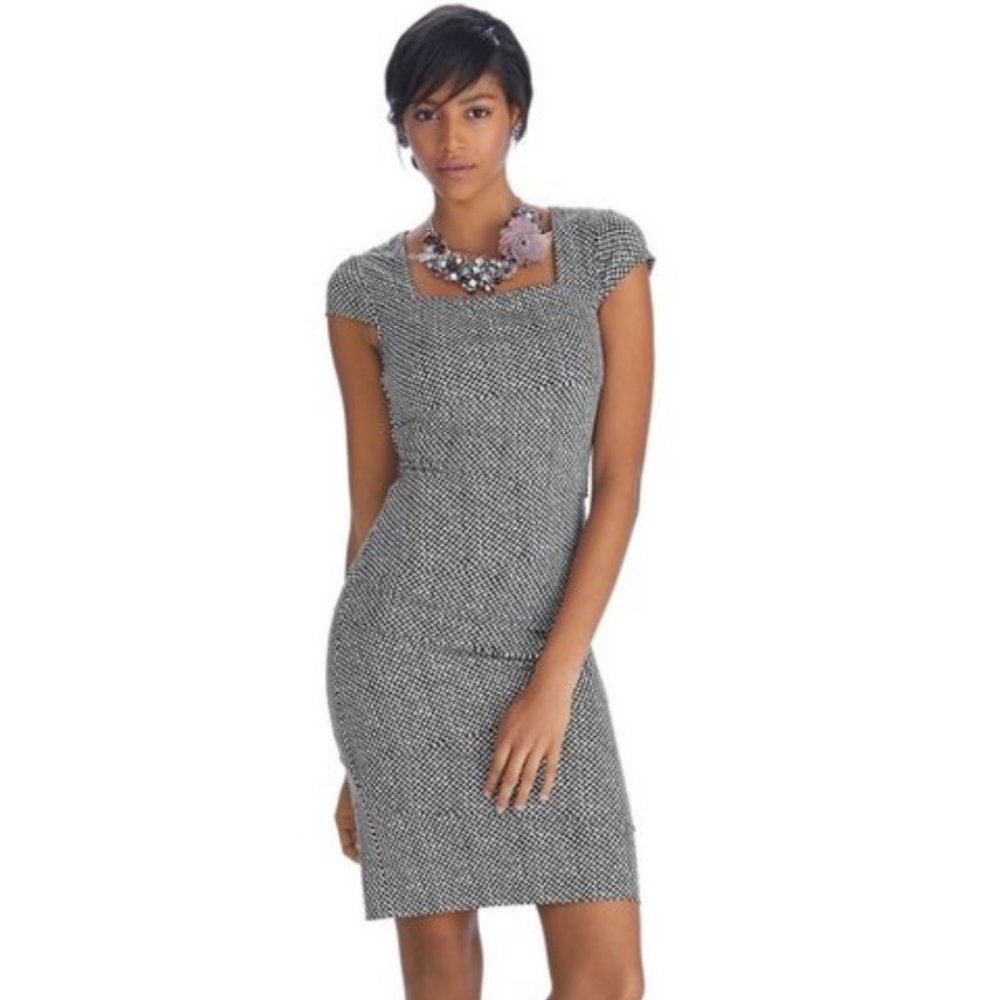Houndstooth Instantly Slimming Dress sz 6